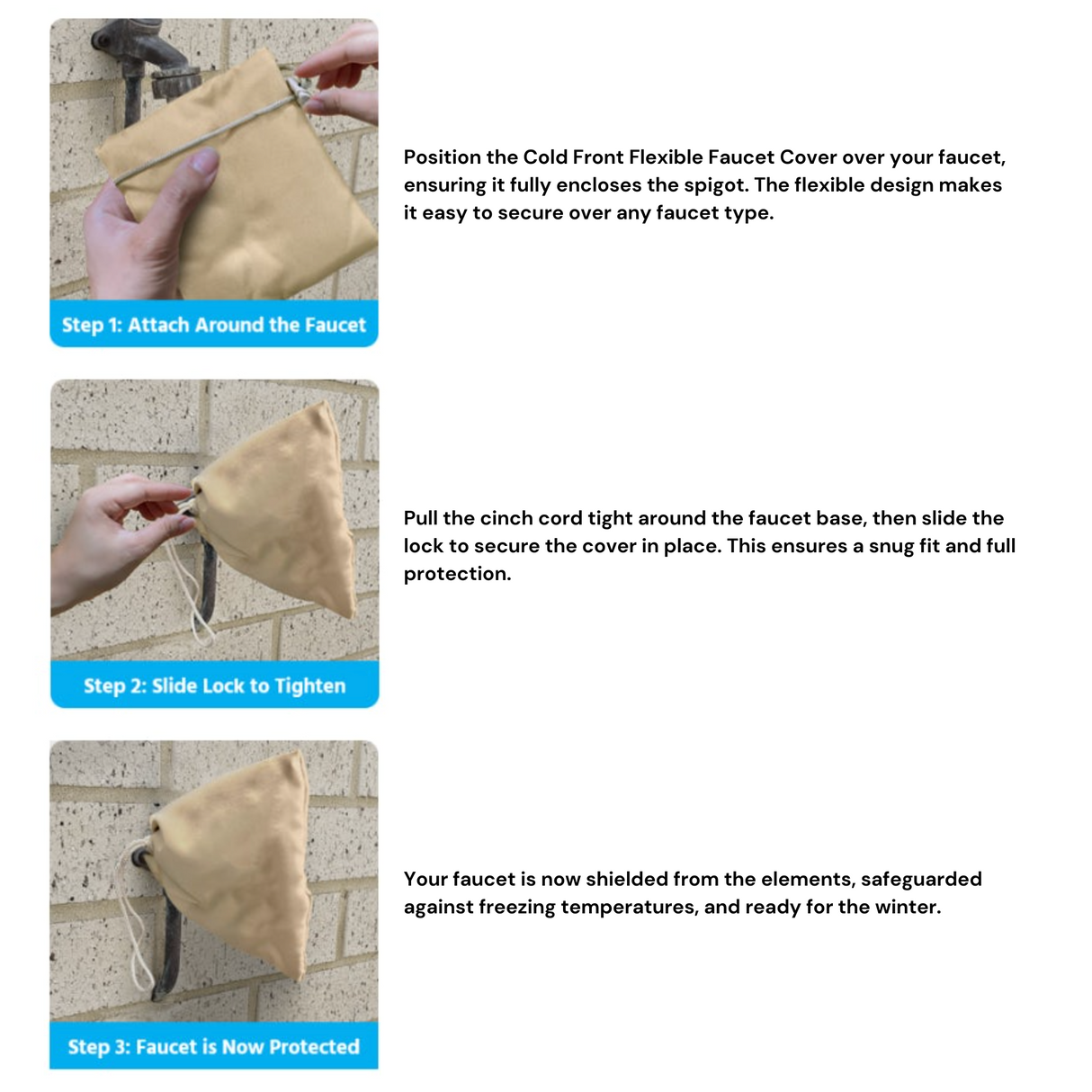 4 Pack Flexible Faucet Cover
